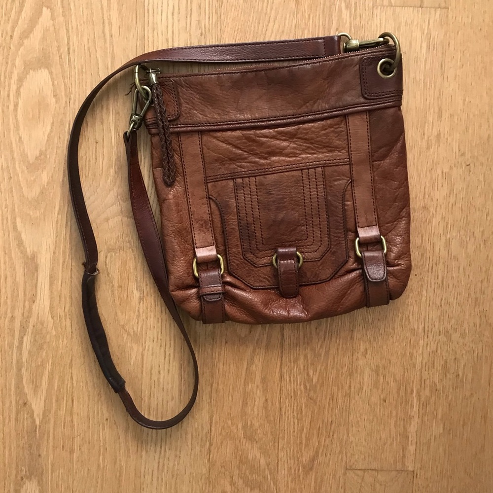The Sak brown leather crossbody bag